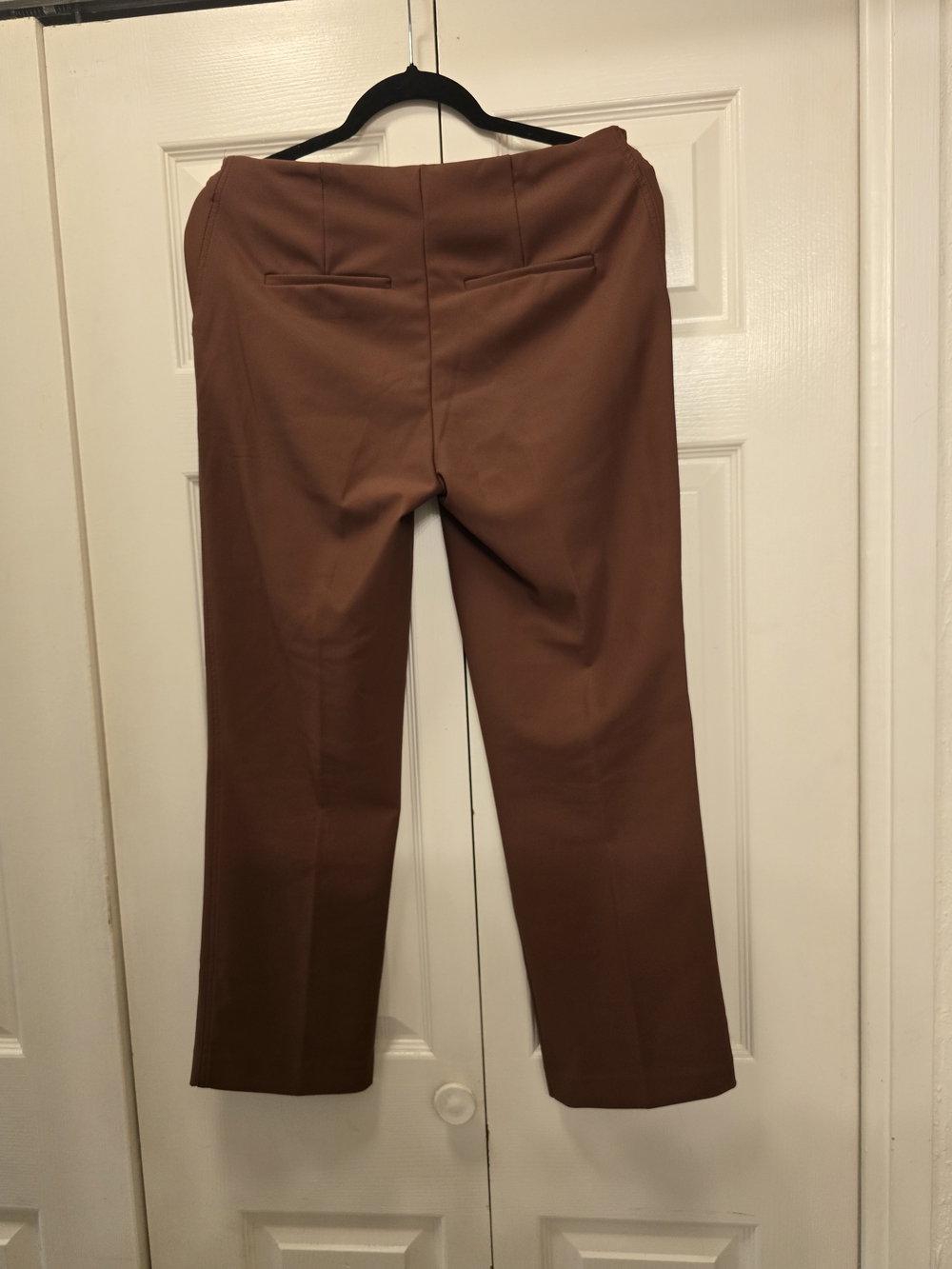Christian Siriano Brown Straight Leg Pants Size 4 Retro Vintage Y2K Chic - Picture 7 of 8